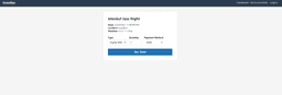 EventSys event ticket purchase screen